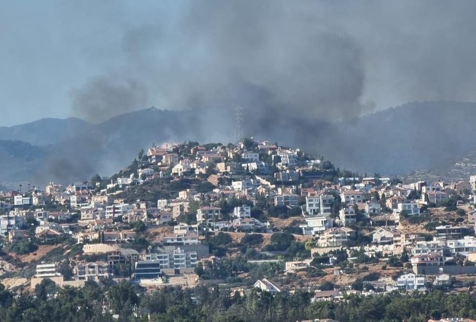 Υπό μερικό έλεγχο η πυρκαγιά μεταξύ των κοινοτήτων Αγίας Φύλας και Παλώδιας - Κατέκαυσε ένα τετραγωνικό χιλιόμετρο