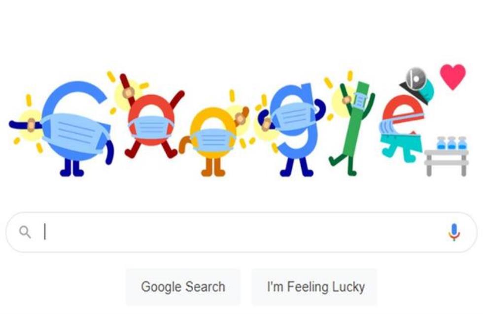 Το μήνυμα του Google Doodle: Εμβολιαστείτε, φορέστε μάσκα, σώστε ζωές