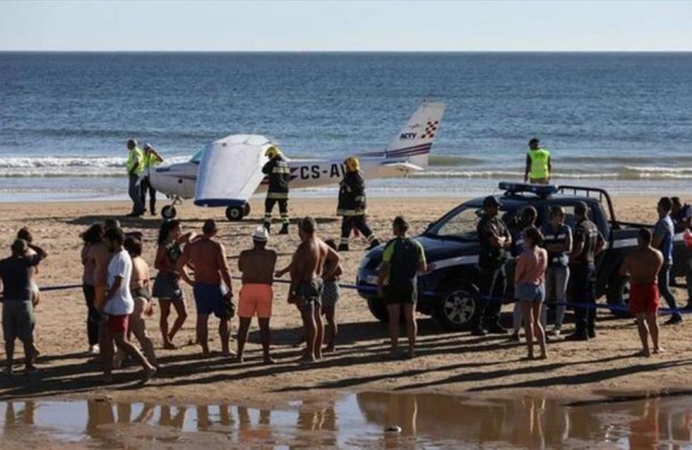 Πορτογαλία: Δύο νεκροί μετά από προσγείωση αεροπλάνου σε παραλία