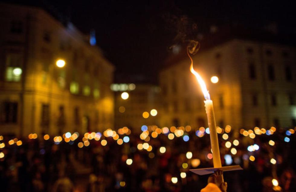 Βιέννη: Αλυσίδα φωτός κατά της άκρας δεξιάς