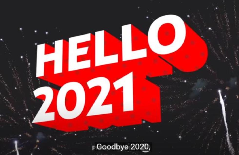 Hello 2021 - Καλλιτέχνες στις ΗΠΑ σε αφιέρωμα του YouTube για τη νέα χρονιά