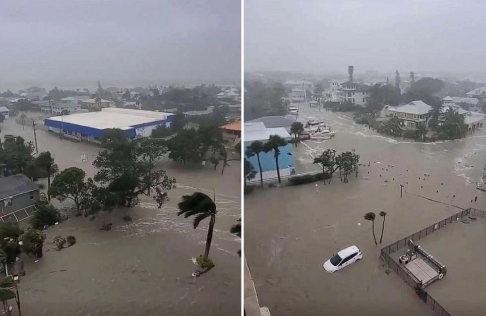 ΗΠΑ: Πνίγηκε η Φλόριντα από το... χτύπημα του κυκλώνα Ίαν - Καρχαρίες βγήκαν στους δρόμους