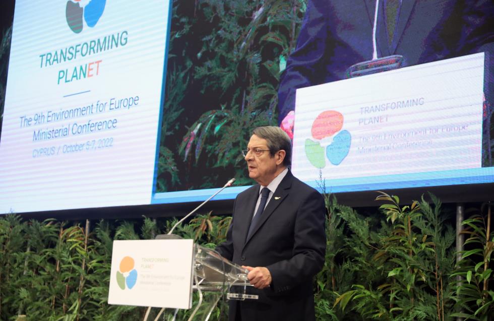 Πρόεδρος Αναστασιάδης: Αναγνώριση των πρωτοβουλιών της Κύπρου η Υπουργική Σύνοδος για Περιβάλλον