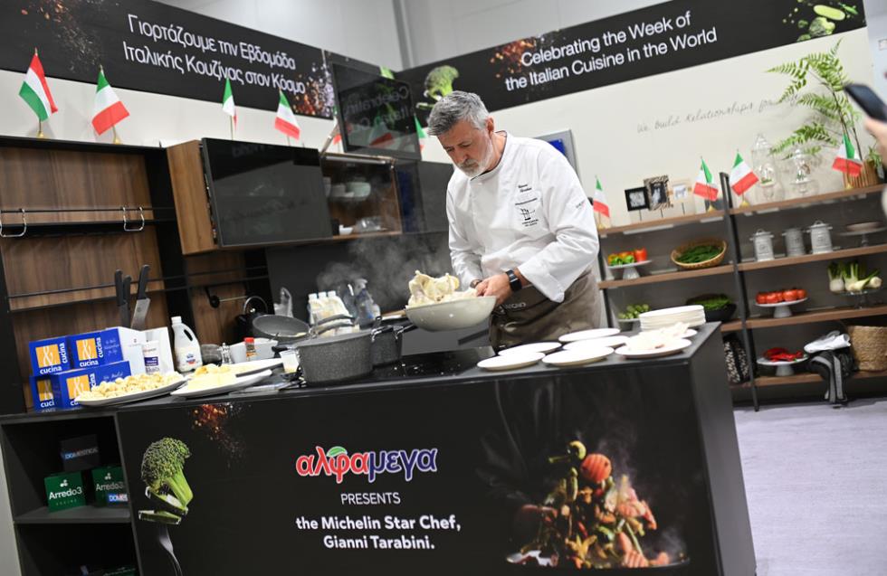 Οι Υπεραγορές ΑΛΦΑΜΕΓΑ  υποδέχθηκαν τον βραβευμένο με αστέρι Michelin, Chef Gianni Tarabini