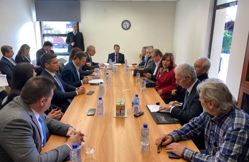 Πρόεδρος Αναστασιάδης: Προανήγγειλε νέα σύσκεψη στο Προεδρικό για εκκρεμότητες στο Βασιλικό