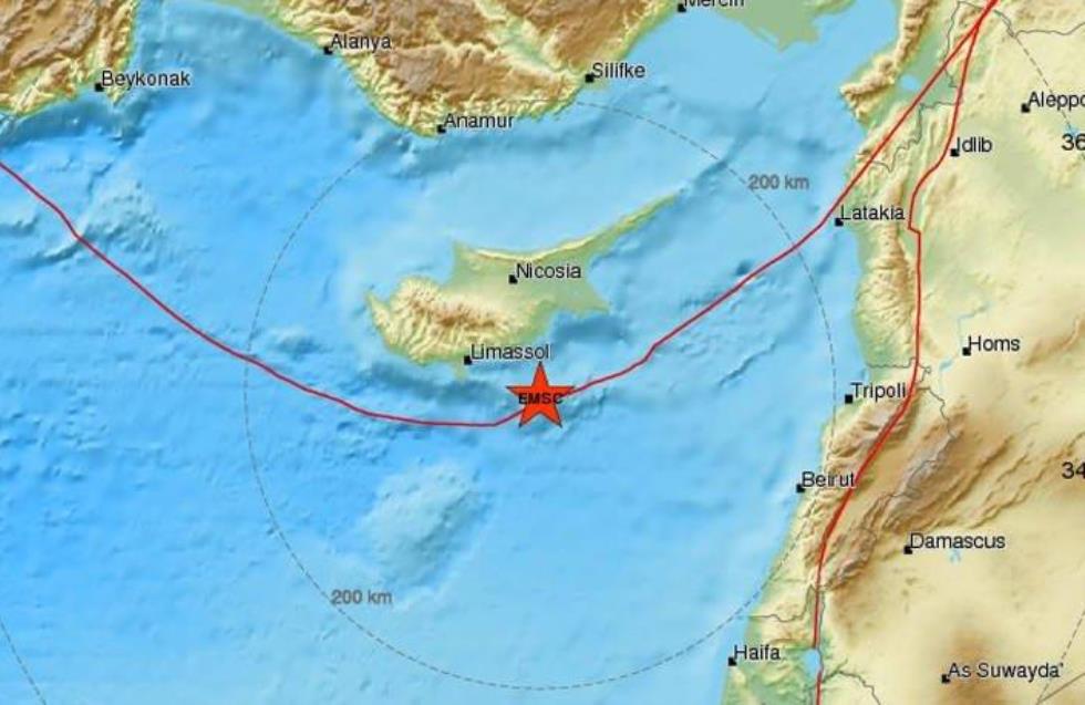 Αισθητός σεισμός σε περιοχές της Κύπρου