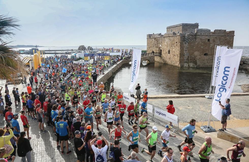 Πέραν των 3.000 δρομέων στον 25ο Logicom Cyprus Marathon που θα διεξαχθεί στην Πάφο