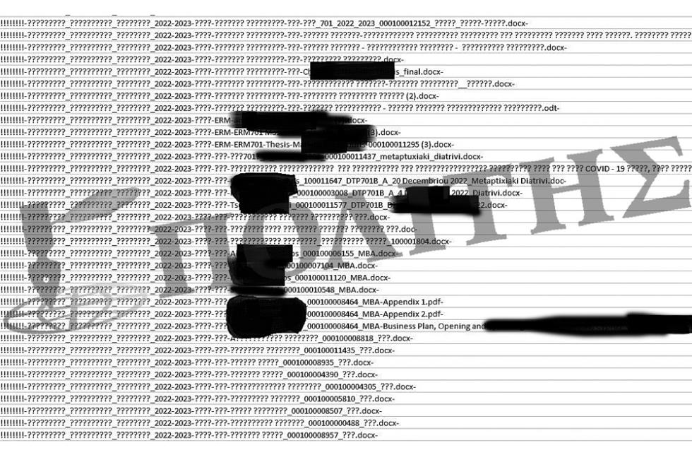 Ο «Π» αποκαλύπτει τη λίστα με τα προσωπικά δεδομένα που έκλεψαν χάκερ της ομάδας «MEDUSA»


