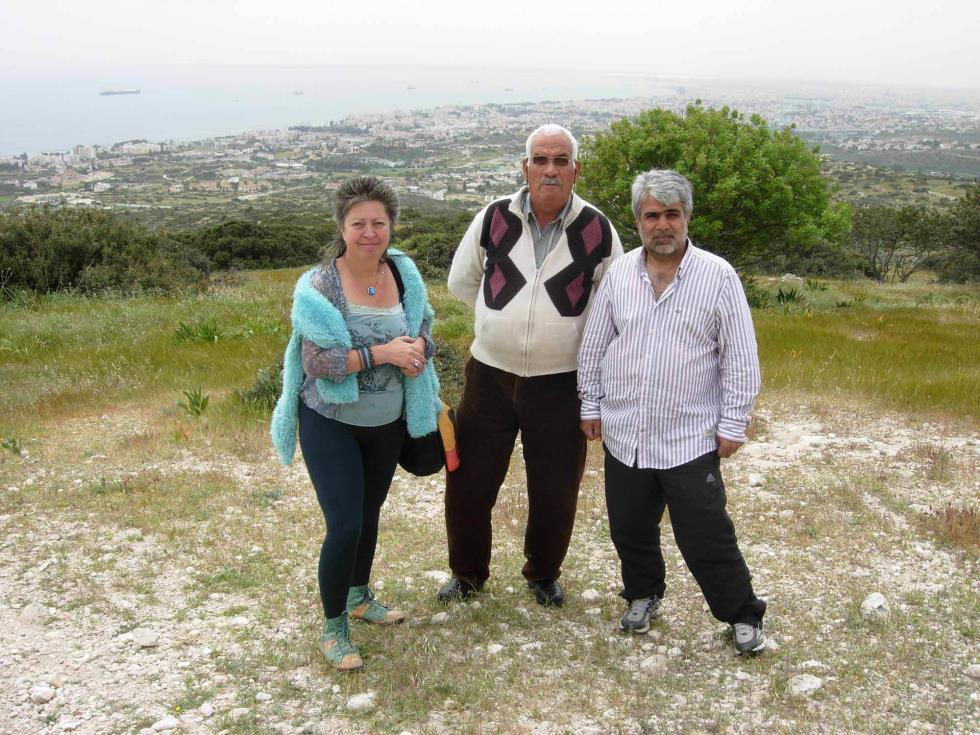 4303275306248145 769 1. With Mr. Hasan and Xenophon Kallis at Ayios Tychonas area on the 12th of April 2012