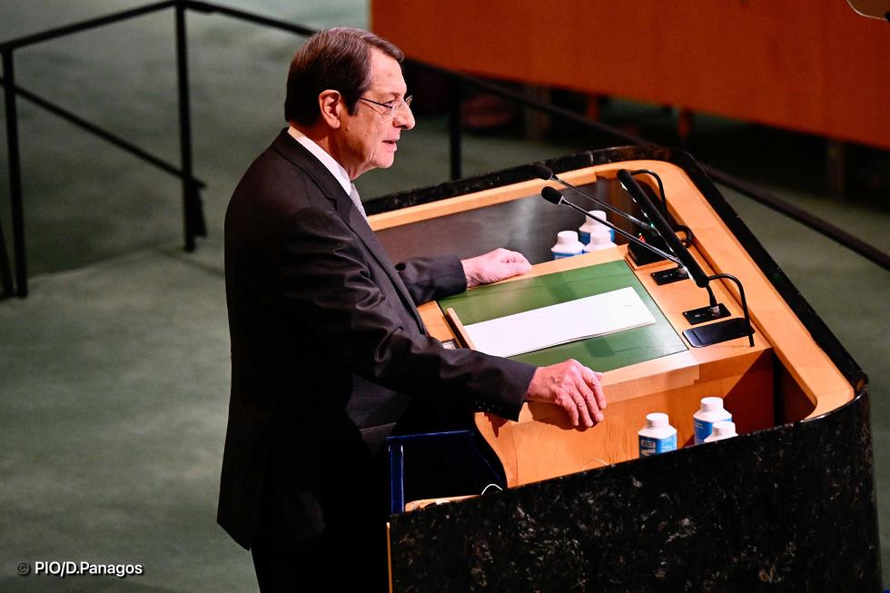 Πρόεδρος της Δημοκρατίας  Oμιλία στην 77η Σύνοδο της Γενικής Συνέλευσης του ΟΗΕ